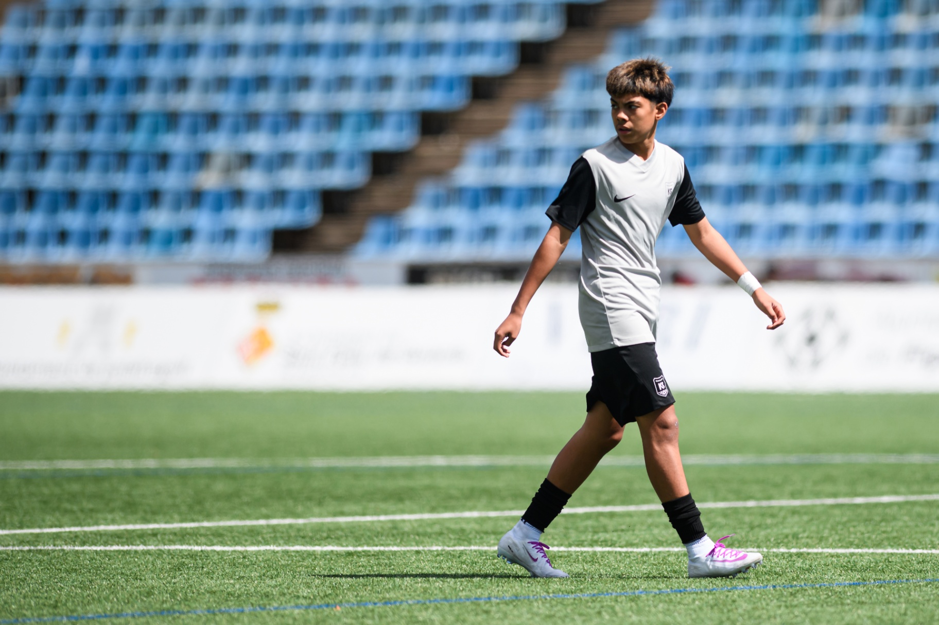 Eric walking the pitch at Kaptiva
