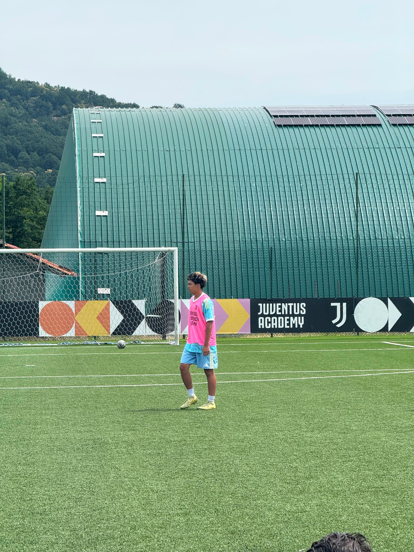 On the pitch at the Juventus Academy