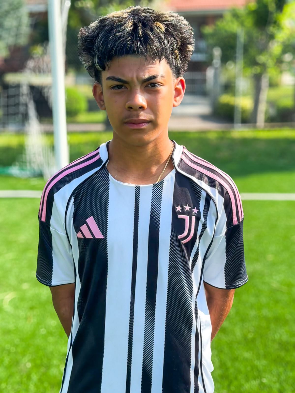 Portrait of Eric in Juventus home kit