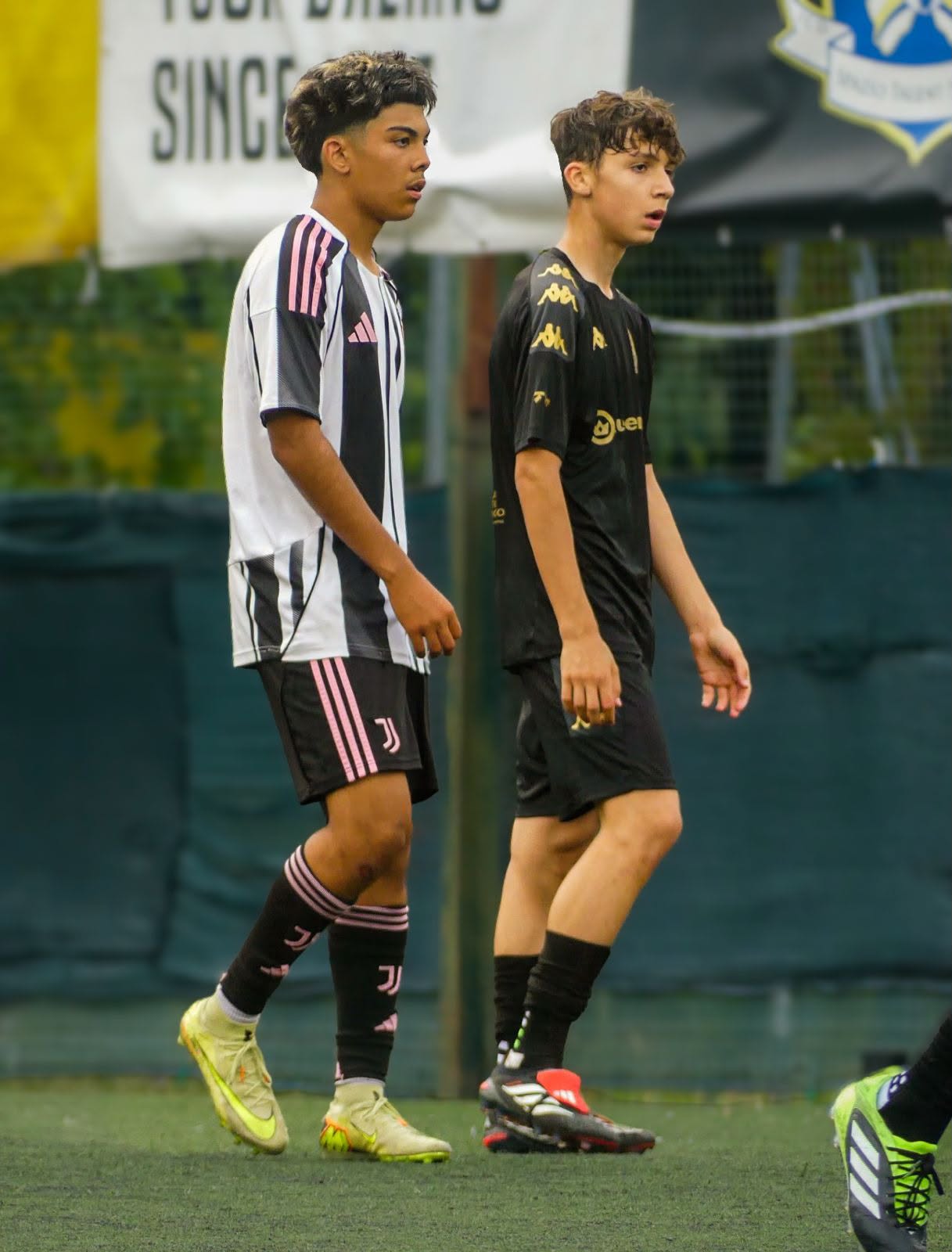 Eric walking alongside an opponent