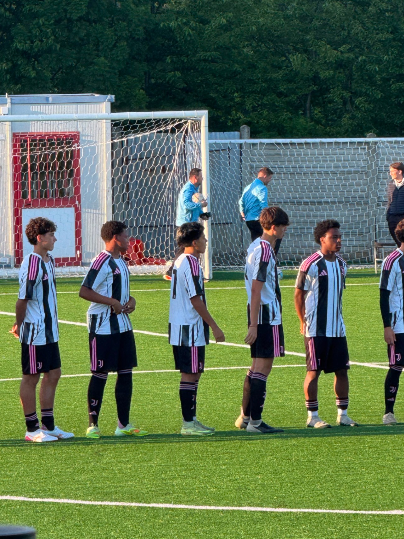 Juventus lineup before kickoff