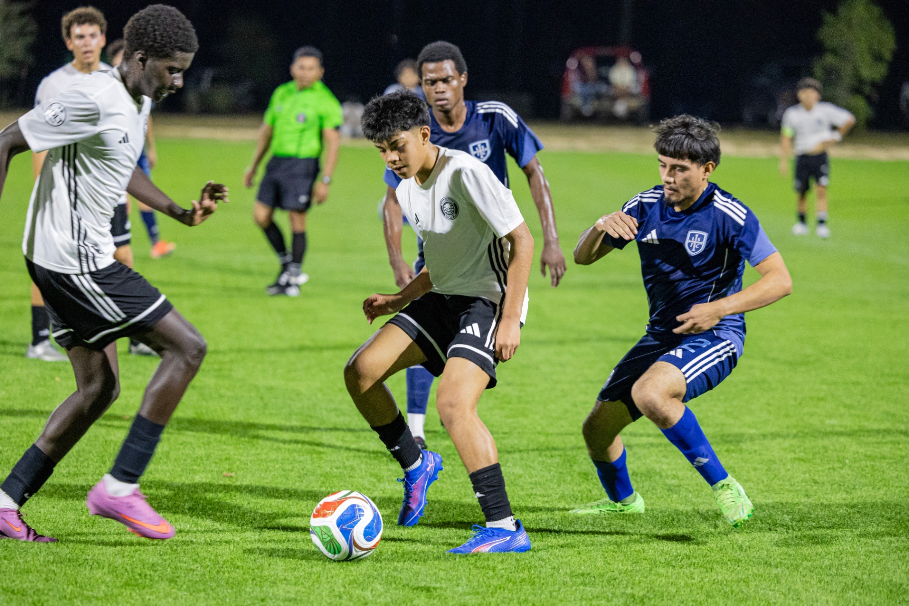 Eric shielding the ball in Volt League