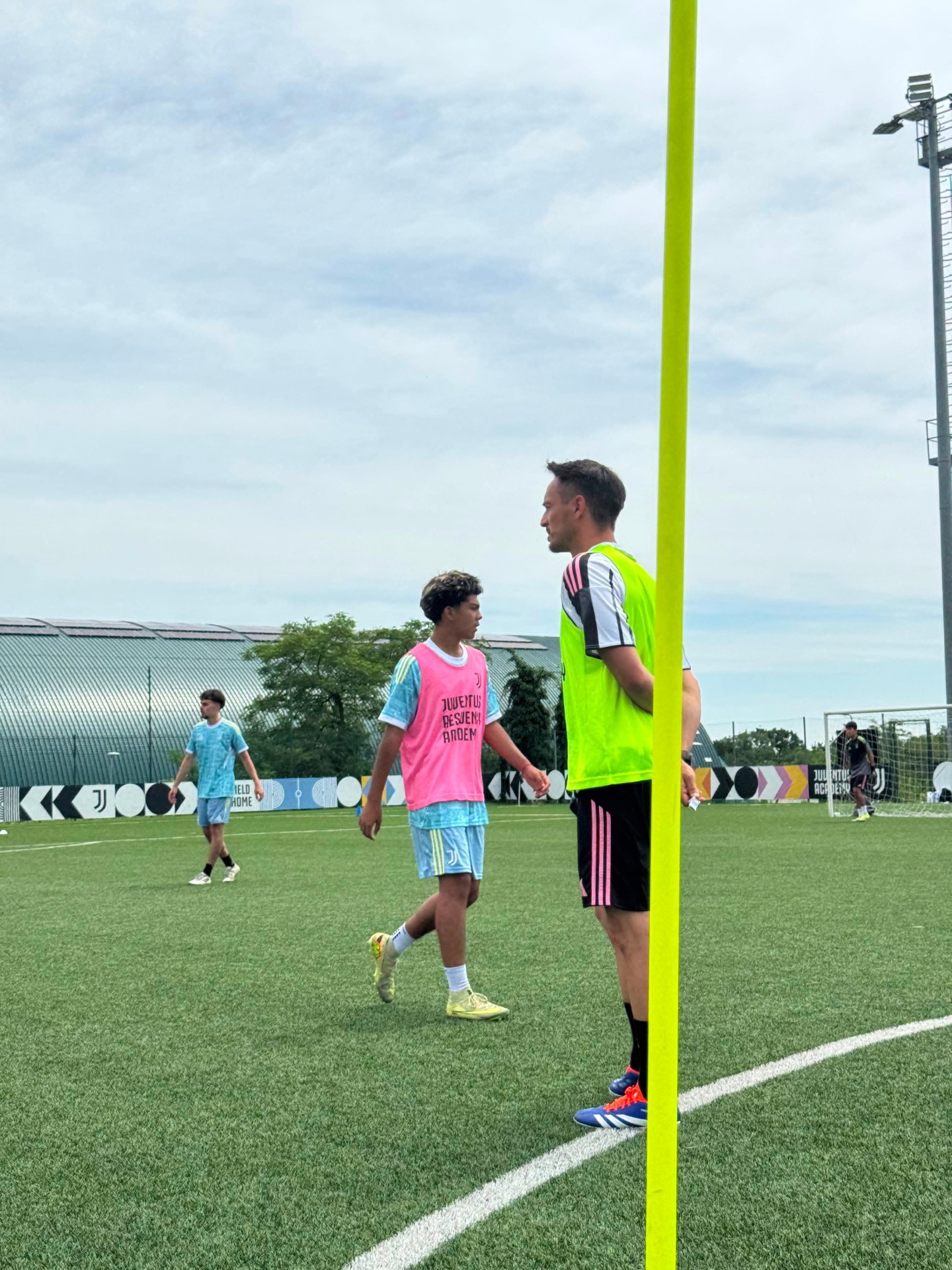 Juventus Academy training with coach