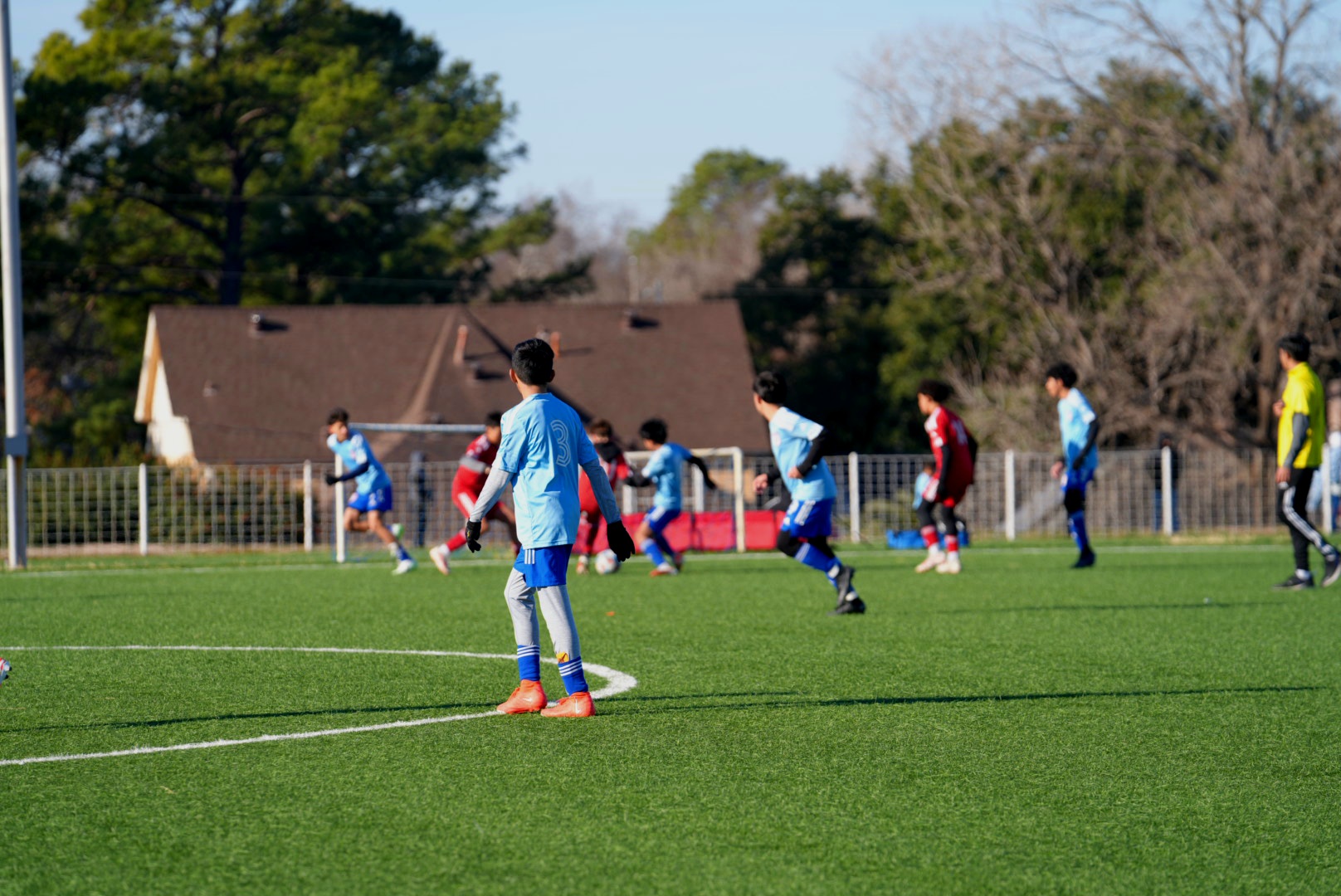 MAFC players in possession at kickoff